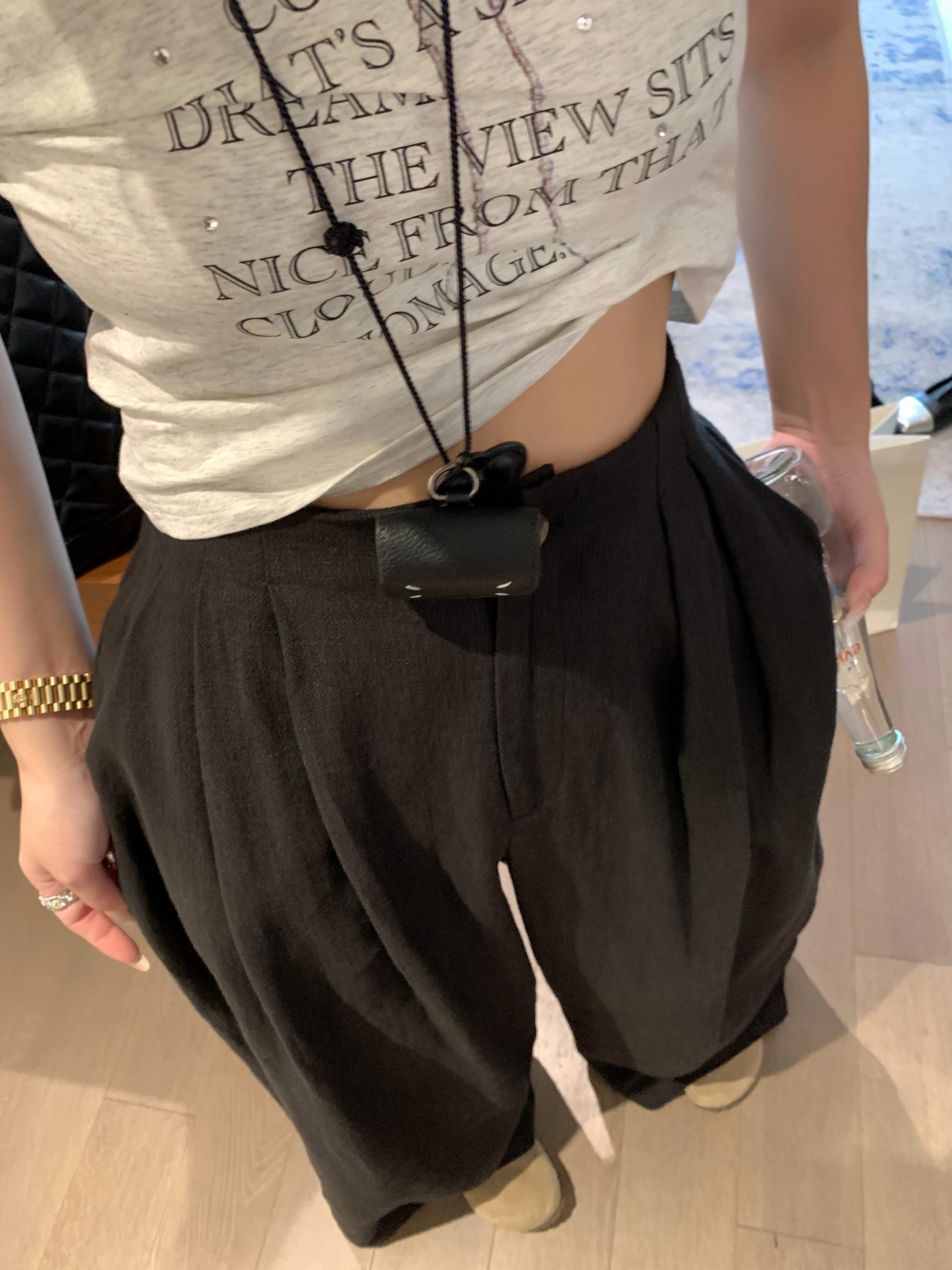 Women's Linen Wide Leg Pants High Waist Loose Straight Summer Casual - Image 4