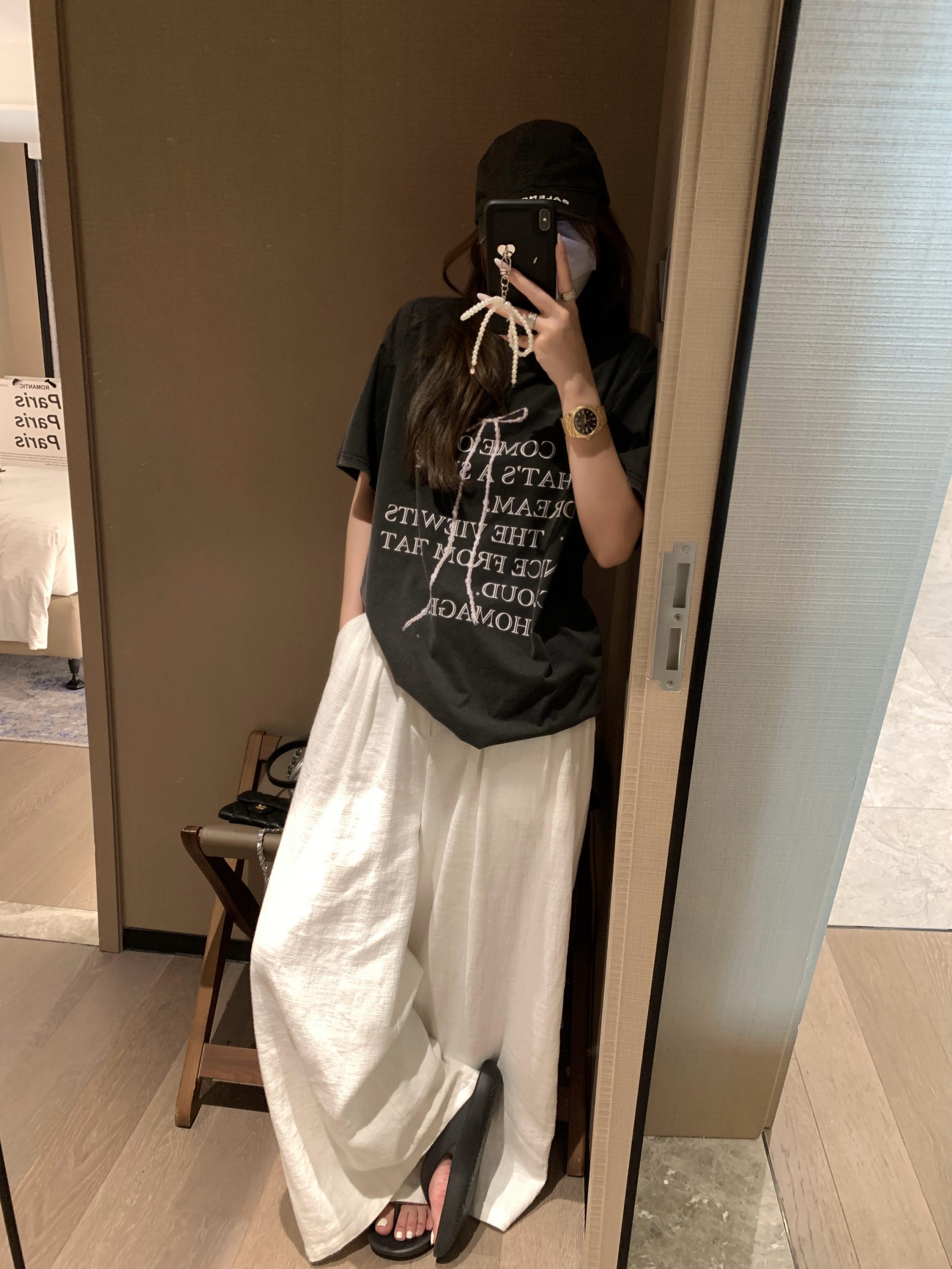 Women's Linen Wide Leg Pants High Waist Loose Straight Summer Casual - Image 3
